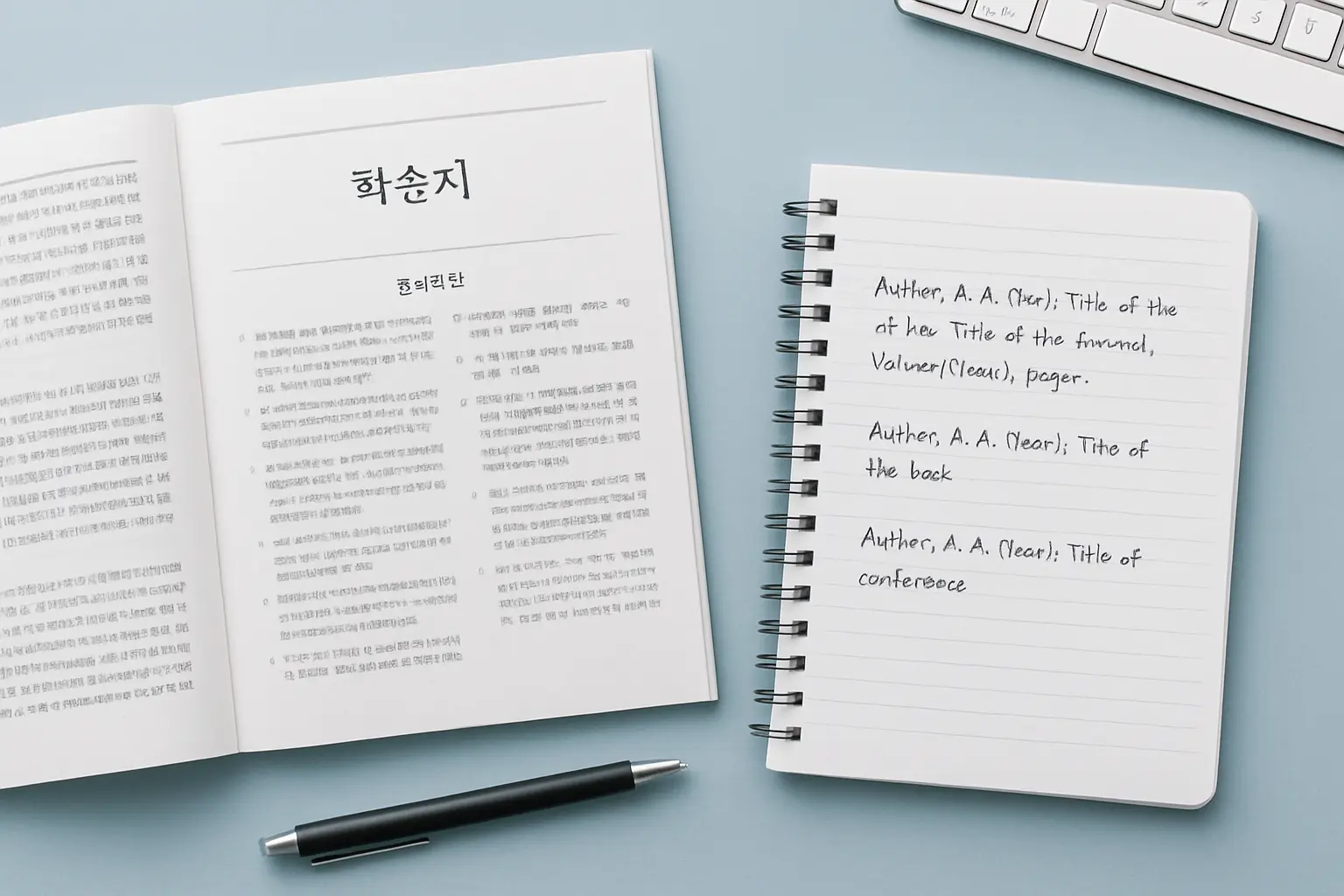 KCI 인용 양식 완전 정복 2026: 한국학술지 표준 표기와 APA 차이점